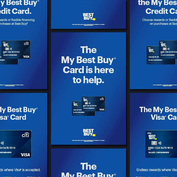 Best Buy in-store acquisition signage